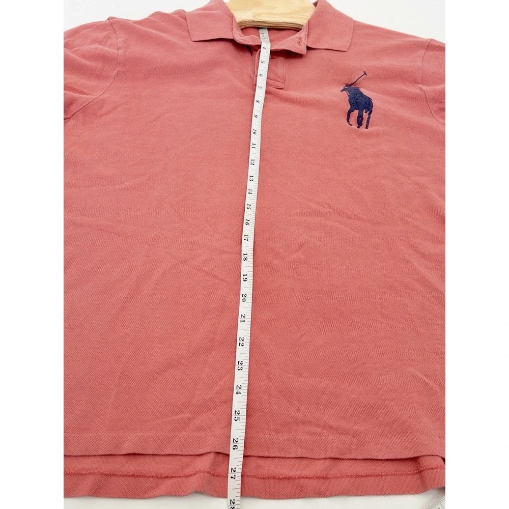 Polo Ralph Lauren‎ Slim Fit Mens XL Pink Large Horse Logo